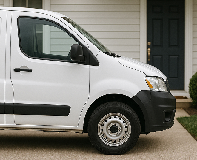 Técnico de cerrajería reparando cerradura en vivienda de Madrid